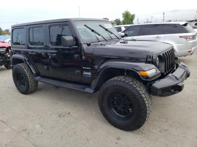 1C4JJXP68MW716734 - 2021 JEEP WRANGLER U SAHARA 4XE BLACK photo 4