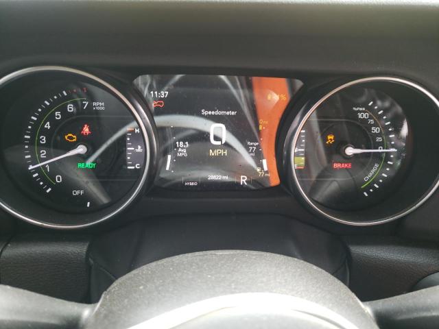 1C4JJXP62NW274826 - 2022 JEEP WRANGLER U SAHARA 4XE YELLOW photo 9