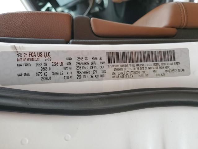 1C4RJFJG7JC334724 - 2018 JEEP GRAND CHER SUMMIT 白色 照片 13