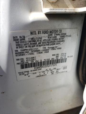 1FAHP24137G117575 - 2007 FORD FIVE HUNDR SEL WHITE photo 12