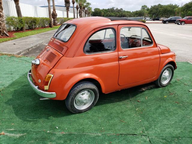 110F5188575 - 1975 FIAT 500 ORANGE photo 3