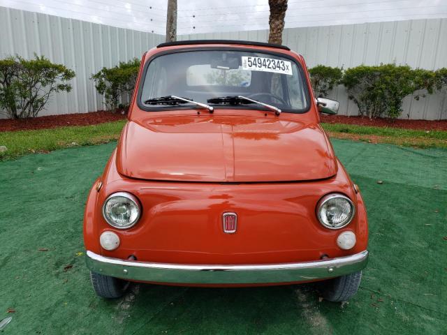 110F5188575 - 1975 FIAT 500 ORANGE photo 5