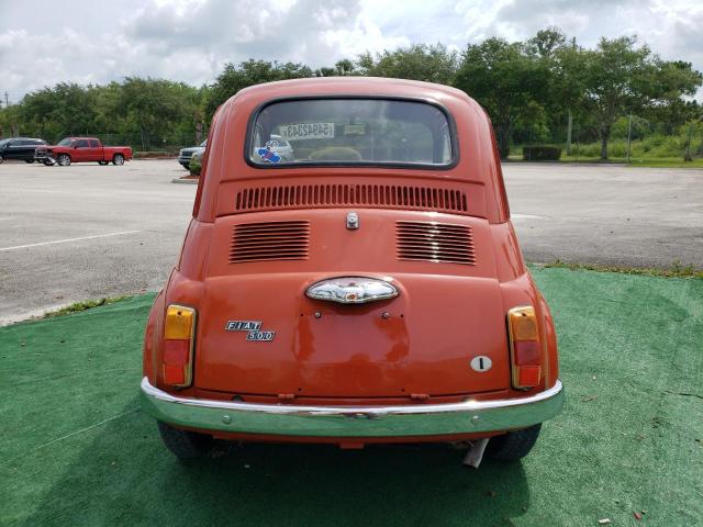 110F5188575 - 1975 FIAT 500 ORANGE photo 6