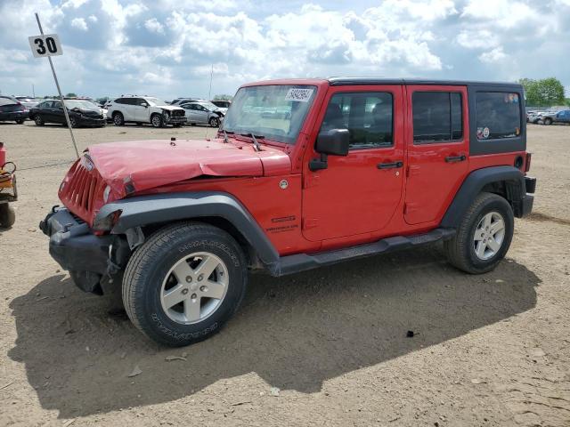 1C4HJWDGXEL285208 - 2014 JEEP WRANGLER U SPORT RED photo 1