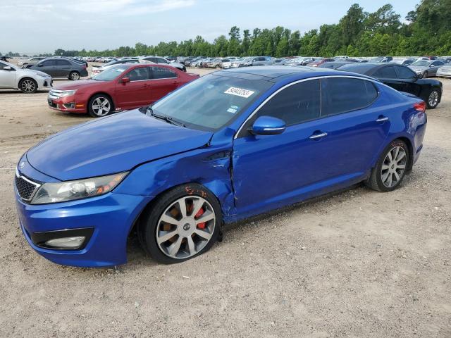 5XXGR4A68DG123550 - 2013 KIA OPTIMA EX SX BLUE photo 1