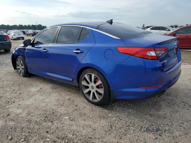 5XXGR4A68DG123550 - 2013 KIA OPTIMA EX SX BLUE photo 2