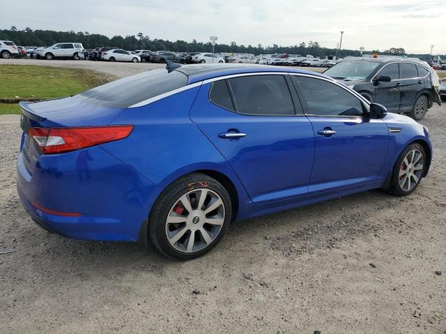 5XXGR4A68DG123550 - 2013 KIA OPTIMA EX SX BLUE photo 3