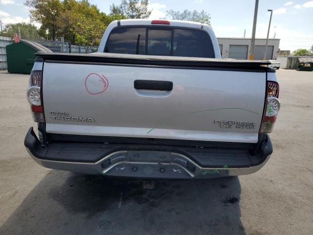 5TEJU4GN1AZ702394 - 2010 TOYOTA TACOMA DOUBLE CAB PRERUNNER SILVER photo 6