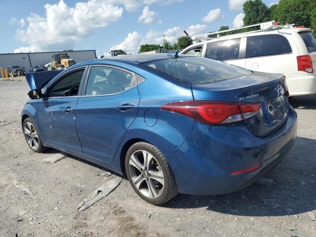 KMHDH4AH6EU119429 - 2014 HYUNDAI ELANTRA SE BLUE photo 2