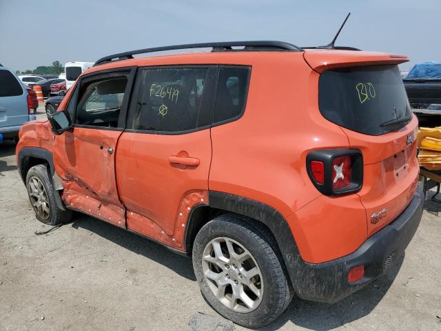 ZACCJBBBXHPF26419 - 2017 JEEP RENEGADE LATITUDE ORANGE photo 2