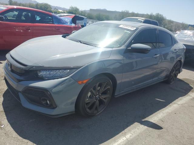 SHHFK7H9XKU223164 - 2019 HONDA CIVIC SPORT TOURING GRAY photo 1