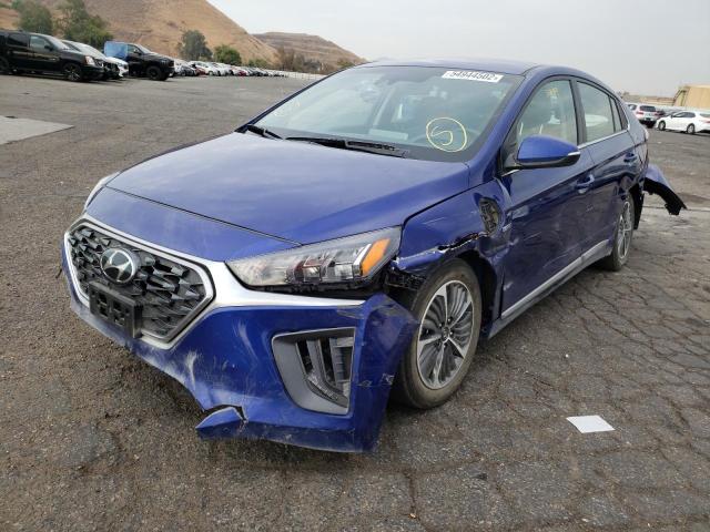 KMHC75LD3LU203008 - 2020 HYUNDAI IONIQ SEL BLUE photo 2