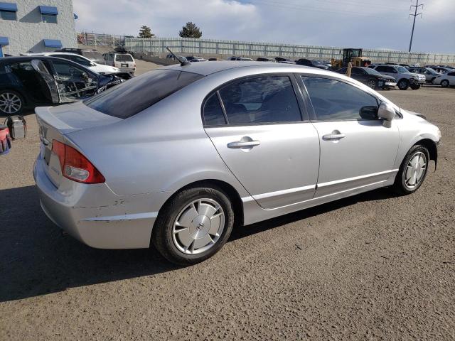 JHMFA36249S014856 - 2009 HONDA CIVIC HYBRID SILVER photo 3