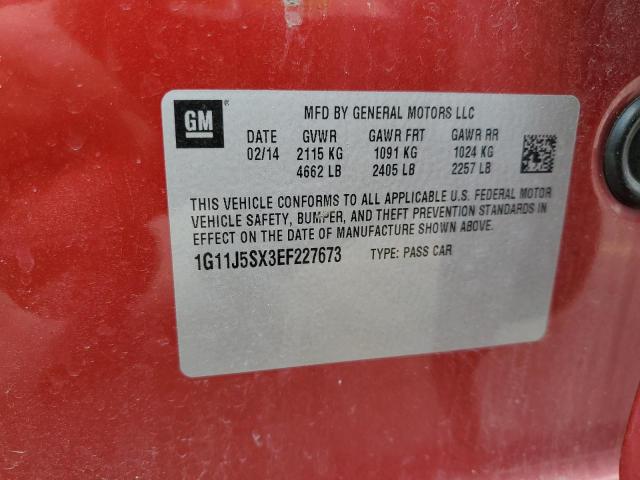 1G11J5SX3EF227673 - 2014 CHEVROLET MALIBU LTZ RED photo 13