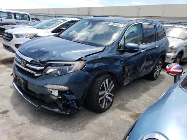 5FNYF6H04HB094079 - 2017 HONDA PILOT ELITE BLUE photo 1