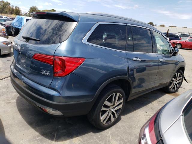 5FNYF6H04HB094079 - 2017 HONDA PILOT ELITE BLUE photo 3