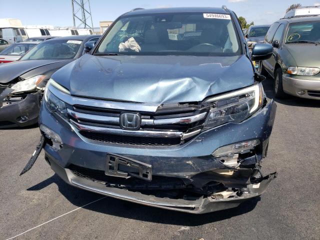 5FNYF6H04HB094079 - 2017 HONDA PILOT ELITE BLUE photo 5