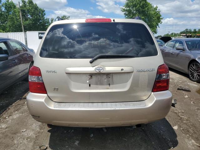 JTEGP21A360105746 - 2006 TOYOTA HIGHLANDER LIMITED BEIGE photo 6