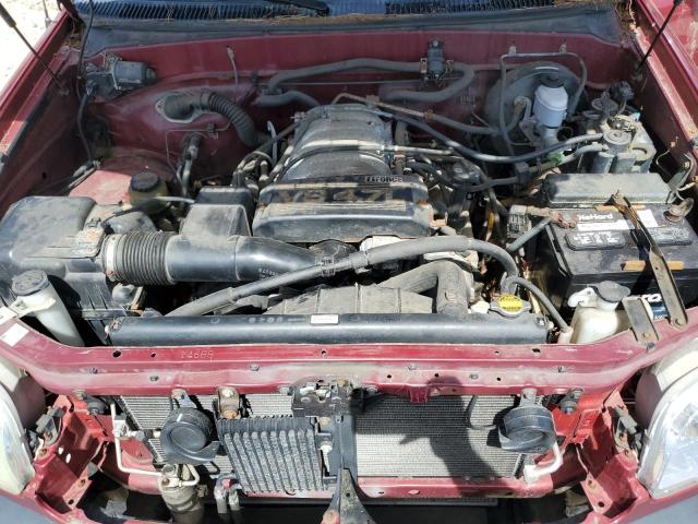 5TBBT44162S289579 - 2002 TOYOTA TUNDRA ACCESS CAB წითელი ფოტო 11