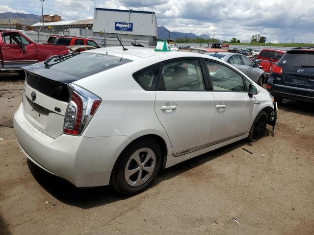 JTDKN3DU2D0353774 - 2013 TOYOTA PRIUS WHITE photo 3