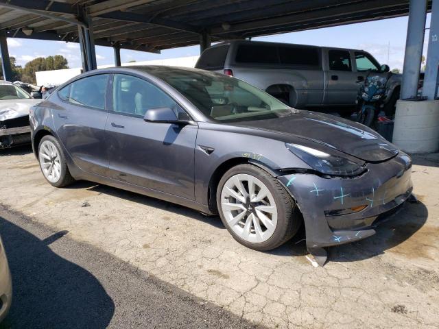 5YJ3E1EB4NF142780 - 2022 TESLA MODEL 3 GRAY photo 4