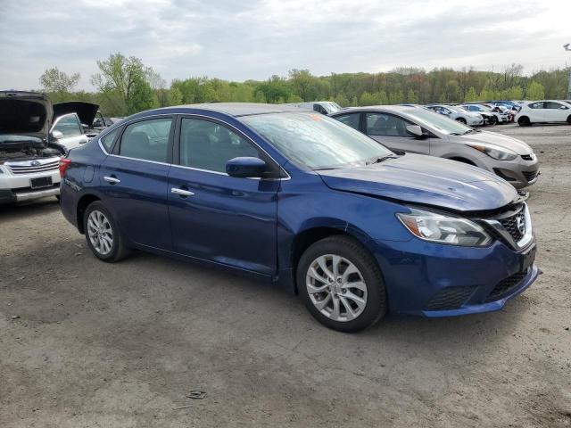 3N1AB7AP4KY401856 - 2019 NISSAN SENTRA S 蓝色 照片 4