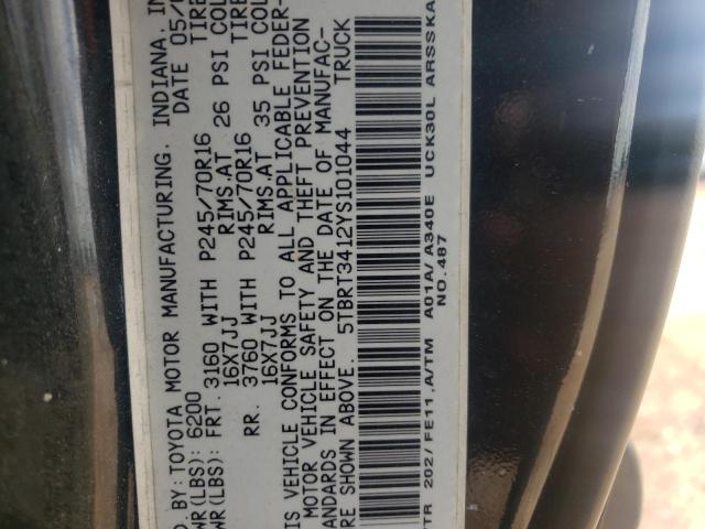 5TBRT3412YS101044 - 2000 TOYOTA TUNDRA ACCESS CAB შავი ფოტო 13