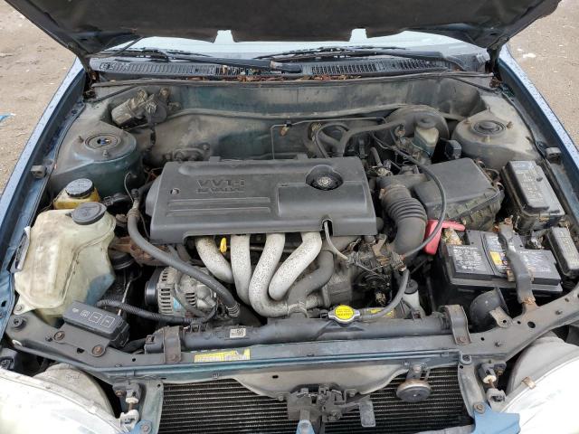 1NXBR12E9YZ327123 - 2000 TOYOTA COROLLA VE BLUE photo 11