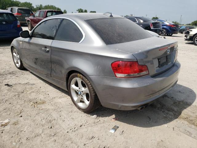 WBAUP7C52BVK78883 - 2011 BMW 128 I GRAY photo 3