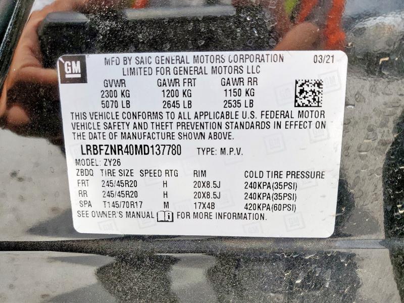 LRBFZNR40MD137780 - 2021 BUICK ENVISION ESSENCE Qara foto 14