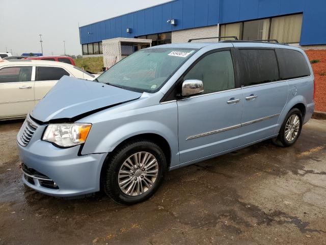 2C4RC1CG6DR634664 - 2013 CHRYSLER TOWN & COU TOURING L BLUE photo 1