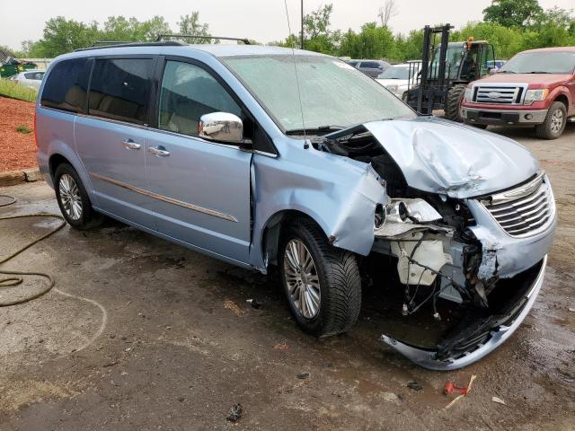 2C4RC1CG6DR634664 - 2013 CHRYSLER TOWN & COU TOURING L BLUE photo 4