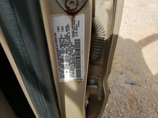 5TEGN92N43Z273816 - 2003 TOYOTA TACOMA DOUBLE CAB PRERUNNER GOLD photo 12