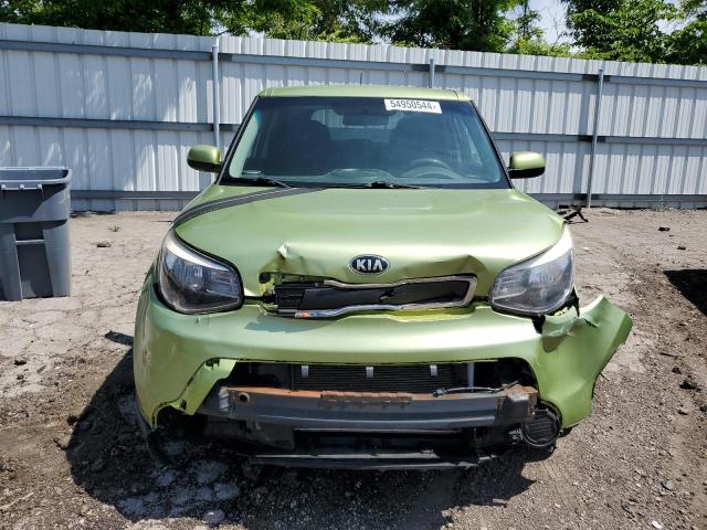 KNDJN2A28F7767130 - 2015 KIA SOUL GREEN photo 5