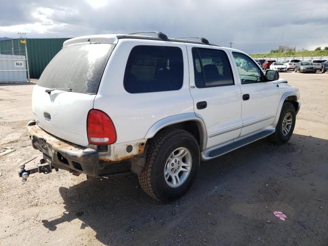 1B4HS58Z92F201292 - 2002 DODGE DURANGO SLT PLUS WHITE photo 3