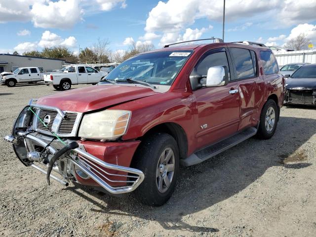 5N1BA08C57N722867 - 2007 NISSAN ARMADA SE RED photo 1