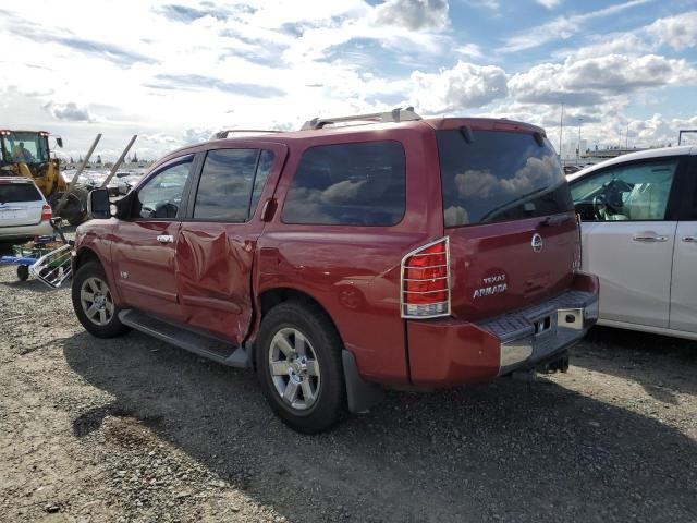 5N1BA08C57N722867 - 2007 NISSAN ARMADA SE RED photo 2