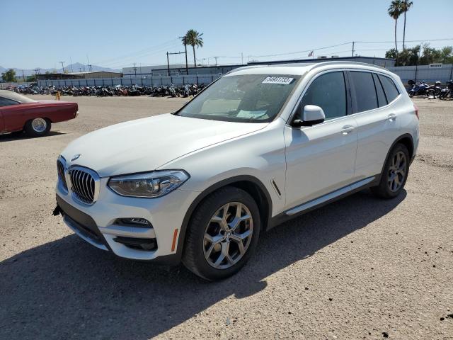 5UXTY3C07M9H20689 - 2021 BMW X3 SDRIVE30I WHITE photo 1