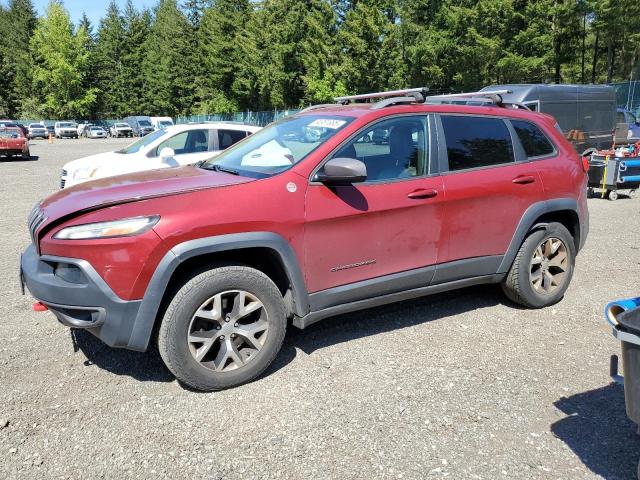 1C4PJMBS8EW268056 - 2014 JEEP CHEROKEE TRAILHAWK MAROON photo 1