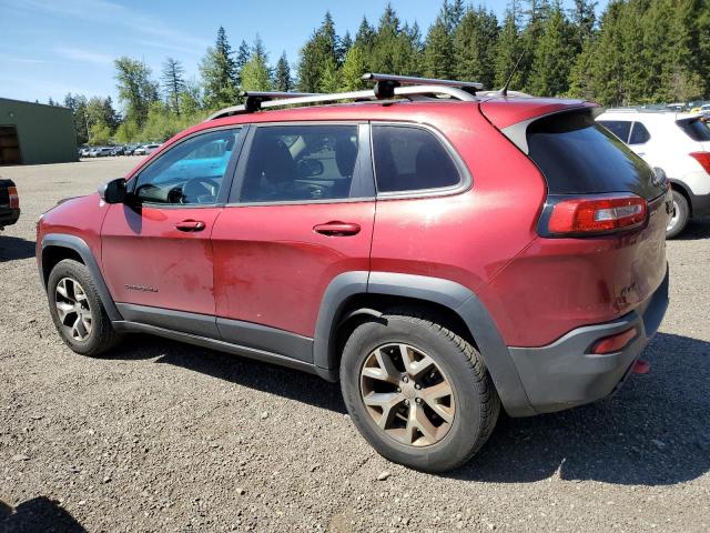 1C4PJMBS8EW268056 - 2014 JEEP CHEROKEE TRAILHAWK MAROON photo 2