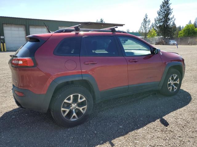 1C4PJMBS8EW268056 - 2014 JEEP CHEROKEE TRAILHAWK MAROON photo 3