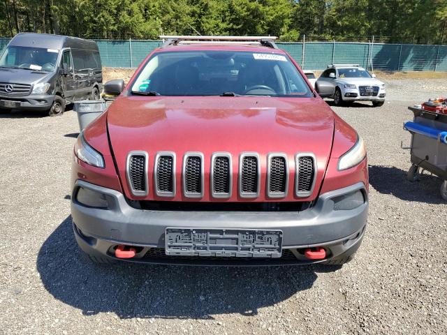 1C4PJMBS8EW268056 - 2014 JEEP CHEROKEE TRAILHAWK MAROON photo 5