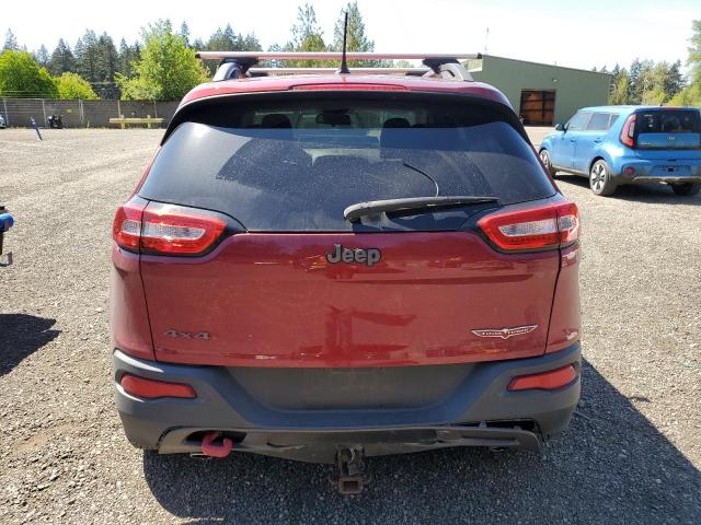 1C4PJMBS8EW268056 - 2014 JEEP CHEROKEE TRAILHAWK MAROON photo 6