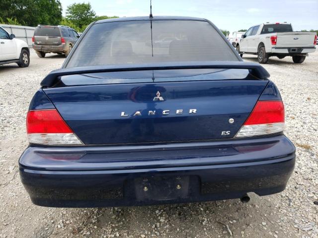 JA3AJ26E63U105296 - 2003 MITSUBISHI LANCER ES BLUE photo 6