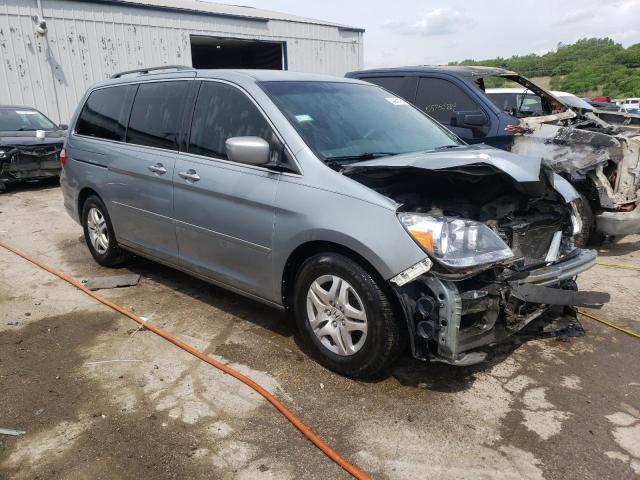 5FNRL38427B079447 - 2007 HONDA ODYSSEY EX GRAY photo 4