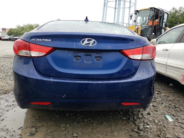 KMHDH4AE5DU539963 - 2013 HYUNDAI ELANTRA GLS BLUE photo 6