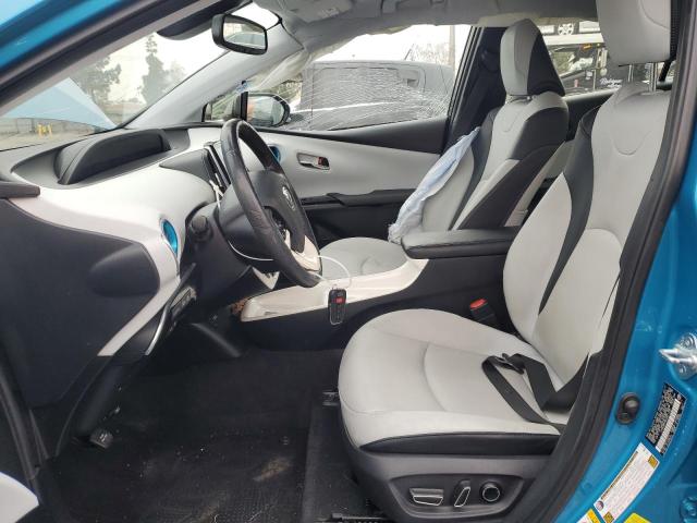 JTDKARFP6H3011335 - 2017 TOYOTA PRIUS PRIM BLUE photo 7