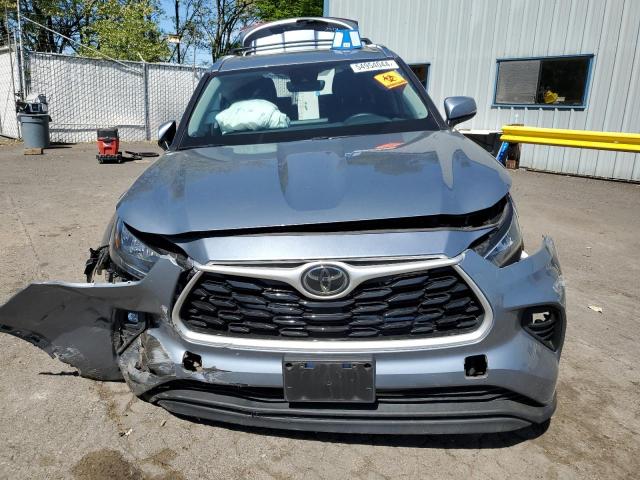 5TDGZRBH0LS016874 - 2020 TOYOTA HIGHLANDER XLE BLUE photo 5