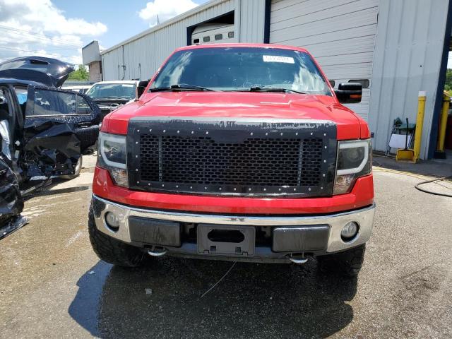 1FTFW1EV9AFD40507 - 2010 FORD F150 SUPERCREW RED photo 5