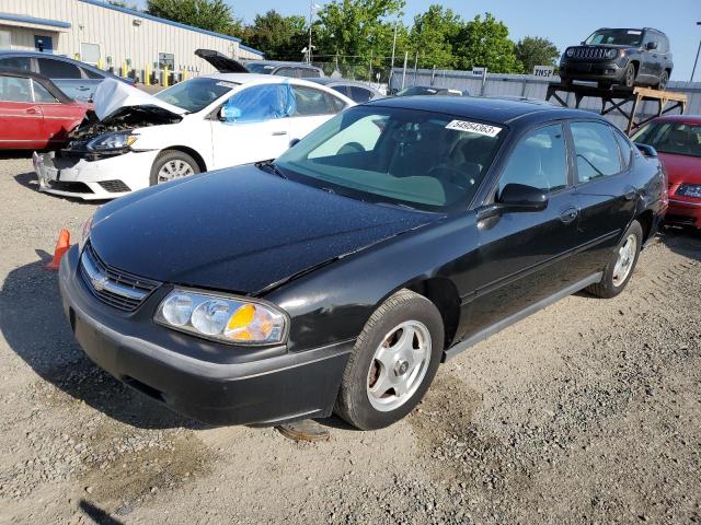 2G1WF52E559187689 - 2005 CHEVROLET IMPALA BLACK photo 1